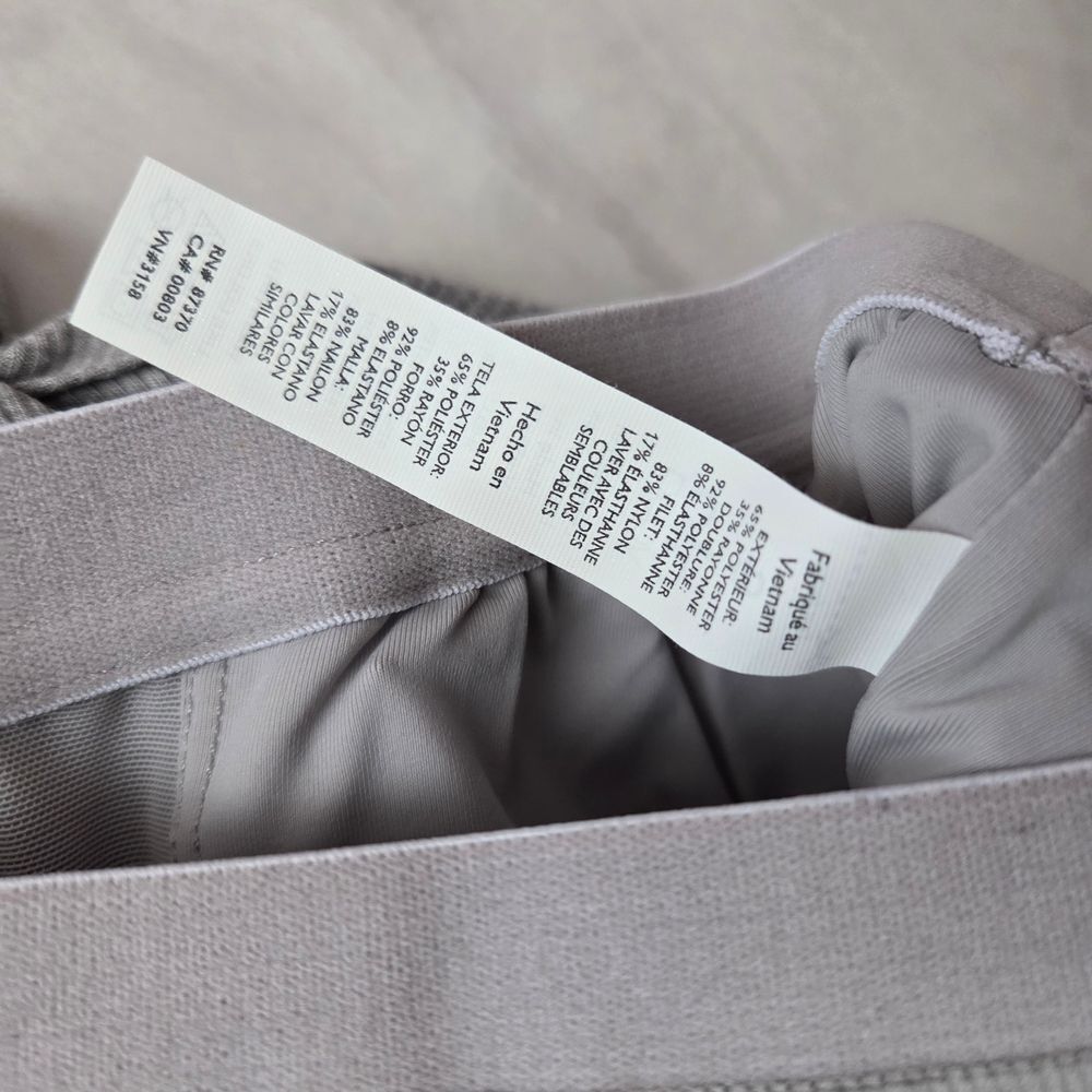 Alo Yoga KNOT BRA FULL SCOOP  In Heather Grey - Picture 6 of 6